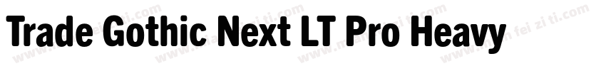 Trade Gothic Next LT Pro Heavy字体转换